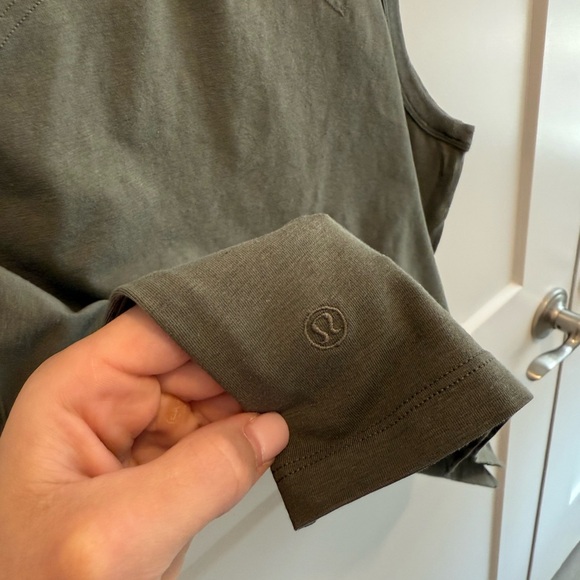 Classic-Fit Cotton-Blend Tank Top - lululemon army green - Picture 8 of 8